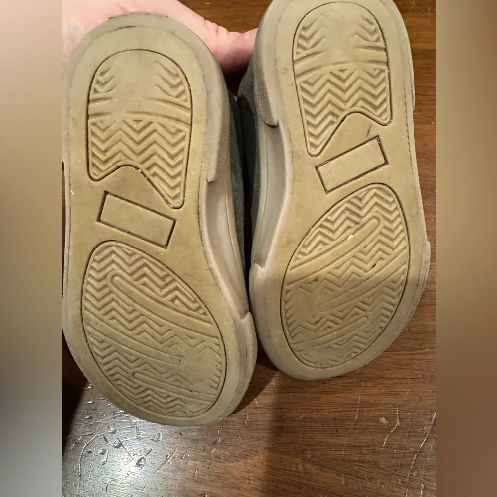 Janie & Jack Toddler Boy Size 7 Green Suede Sneakers
